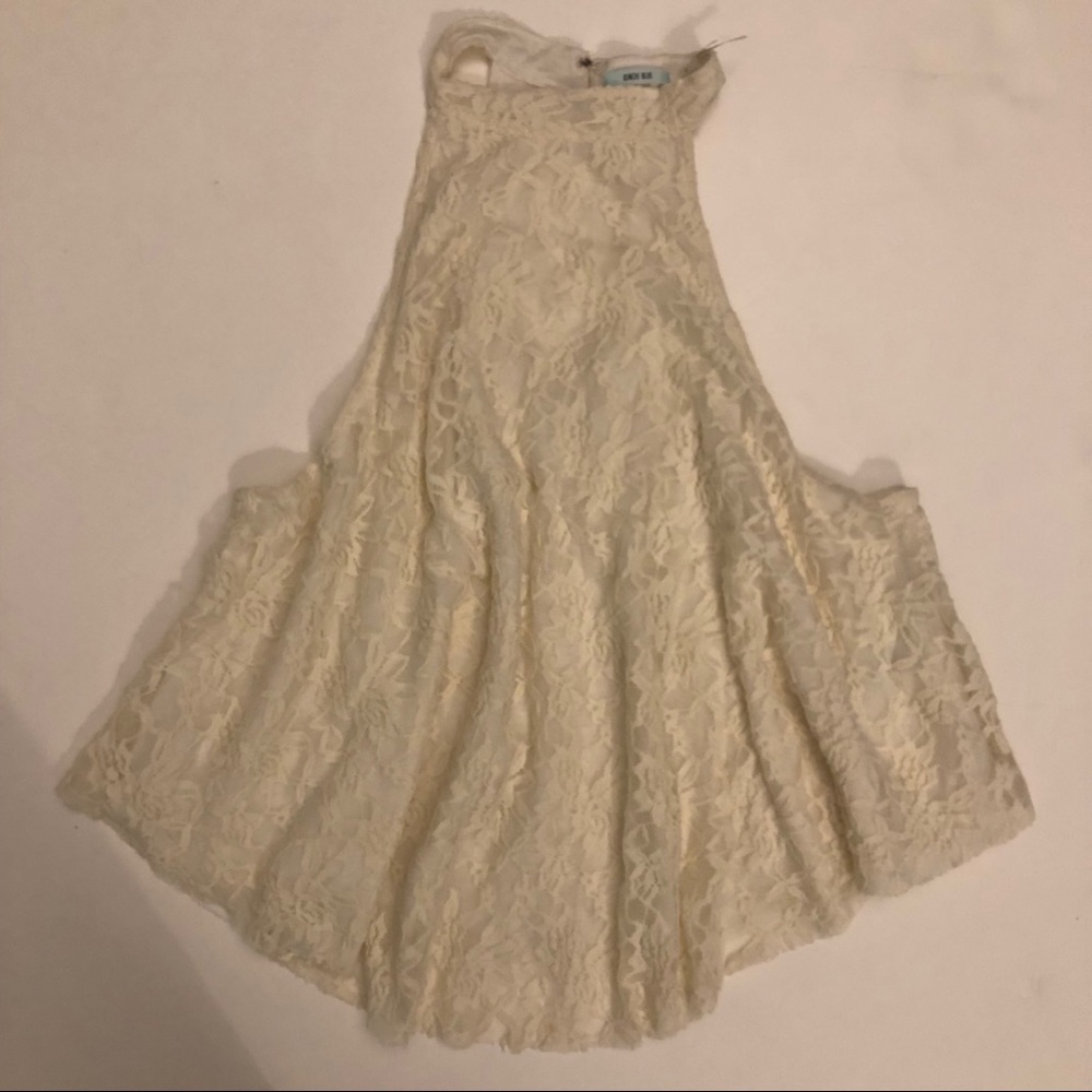 Urban outfitters lace top XS white razor flowy - Picture 6 of 7